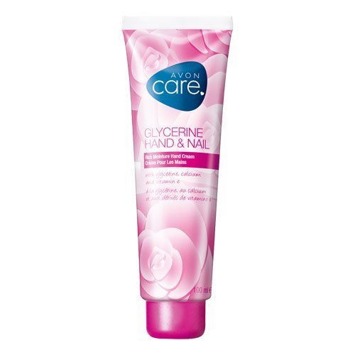 Avon Care Limited Edition Glycerine Hand & Nail Cream Pink Floral Tube