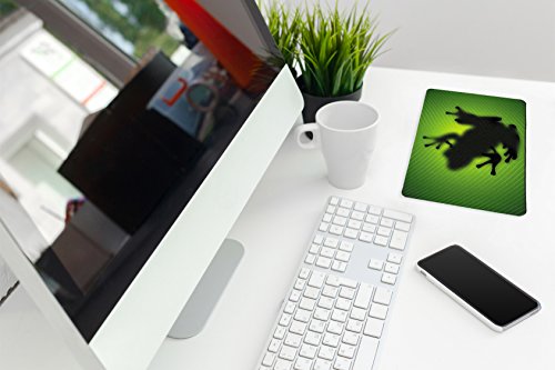 Silent Monsters Gaming und Office Mauspad 24 x 20 cm, Mousepad Design: green frog - 3