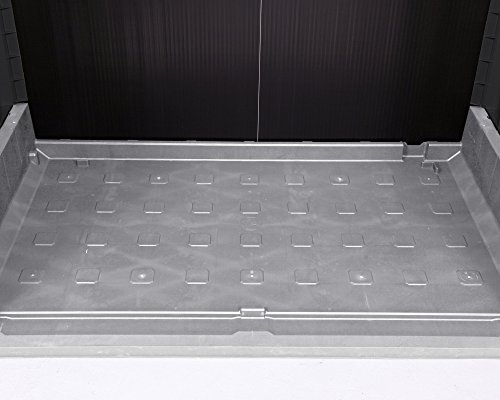 Keter Woodland 30 Mülltonnenbox anthrazit Gartenbox Midi Gerätebox abschließbar für 2 Mülltonnen - 7