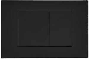 Placca di Scarico Nera Opaca – Compatibile con Geberit Duofix Sigma/Delta/Basic – Doppio Pulsante di Scarico – Wunderbad