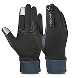 Vbiger Hombre Guantes de pantalla táctil Guantes con Dedos Completas Guantes para Conducción Ciclismo Alpinismo Moto al aire libre