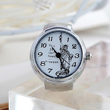 Fenkoo Damen Modeuhr Quartz Band Ringuhr Silber Fenkoo Damen Modeuhr Quartz Band Ringuhr Silber
