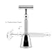 Jagen David ® D1 - Double Edge Razor with Stand - Safety Razor Fits All Double Edge Razor Blades unique Christmas gift for him (Silver)