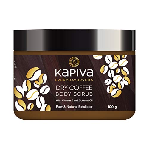 Kapiva Raw & Dry Coffee Body Scrub - With Vitamin E & Coconut Oil, 100 g - Natural Exfoliator - Healthy Skin - Anti-pollutant - Tan Removal - For Oily/Normal Skin - No Paraben & SLS RS.300.00