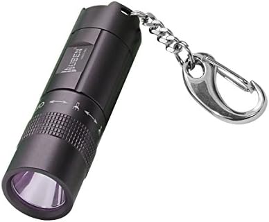 Mini LED Keychain Flashlight,OBOSOE Chargeable Adjustable Small Tactical Flashlight Torch Handheld Light - Portable Water Resistant &amp; Shock Resistant - Ideal for Outdoors Home Emergency or Gift-Giving Batteries Included (1 pack)