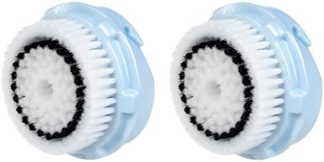 2 pcs Replacement Brush Heads for Clarisonic Delicate Facial Cleansing. Compatible with Mia 1, 2, 3(Aria), SMART Profile, Alpha Fit, Plus, Sonic Radiance