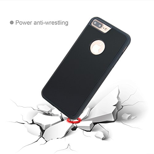 Para iPhone 7 Plus Funda CaseforYou Anti-Gravity Adsorption Case Magical Sticky Snap-On Back Cover Shell Protector Negro Para iPhone 7 Plus Funda CaseforYou Anti-Gravity Adsorption Case Magical Sticky Snap-On Back Cover Shell Protector Negro