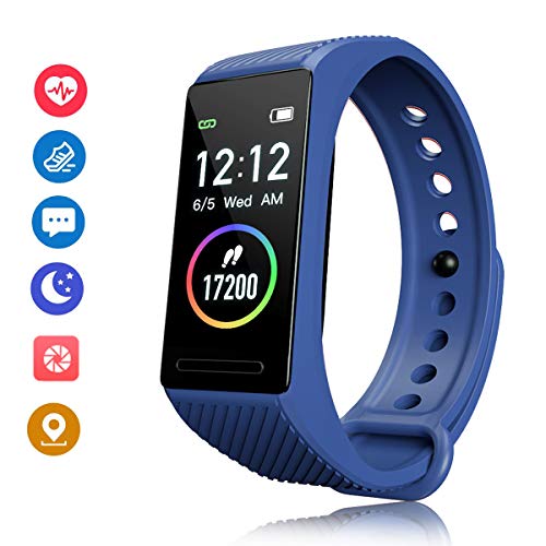 F-FISH Bracelet d'activité HR, Bracelet étanche étanche IP68 avec Moniteur de fréquence Cardiaque, Montre Sport Intelligente, podomètre
