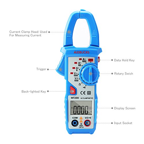 Strommesszange Aidbucks MT200 Automatischer Amperemeter 6000 Counts AC/DC True RMS - 3