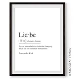 kunstdrucke schweiz  Definition LIEBE - Kunstdruck ungerahmt, DIN A4