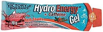 Victory Endurance Hydro Energy Gel Caffeine Red Fruit 70g.More liquid texture. 42 mg of caffeine per gel.
