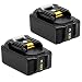 Produktbild Vinso 2 Stück Makita BL1860B 18V 5.5Ah Lithium Ersatz für Makita Akku BL1860B BL1860 BL1850B BL1850 BL1840B BL1840 BL1830B 194205-3 194309-1 194204-5 196399-0 196673-6 LXT-400 mit Indikator