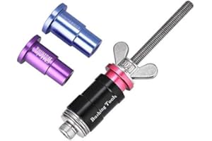 VGEBY VGBEY Herramienta de buje de Amortiguador Trasero, Anti-óxido Retiro del buje del Ojal de Choque Trasero Instale la Herramienta con 3 adaptadores para el Mantenimiento de la Bicicleta