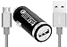 Produktbild LOLO MICRO USB Schnell Schnell Schnell In Auto Charger & Geflochtenes Kabel Für Motorola Moto E4 Plus, Moto G5S, Moto G5S Plus, Moto E4, Moto C Plus, Moto E, Moto G5, Moto G5 Plus, Moto E3, Moto E4, Moto G, Moto G4, Moto G4 Plus, Moto X, Moto X Force, Nexus 6 - UNTERSTÜTZUNG SCHNELLES SCHNELLES LADEN