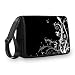 Produktbild MySleeveDesign Messenger Bag Laptoptasche Notebooktasche mit Tragegurt - Tasche für Laptop & Notebook der Größen 13,3 Zoll / 14 Zoll / 15,6 Zoll / 17,3 Zoll - VERSCH. Designs - Flowers White - 15