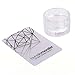 BMC XL Round Clear Silicone Nail Art Monocle Stamper - Glass Stamper Collection