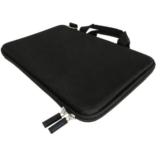 igadgitz Schwarz Hart Tragetasche Hülle Schutz Case Cover Mit Schulterriemen für Samsung Galaxy Tab Pro 12.2 SM-T900 SM-T905 & Note Pro 12.2 SM-P900 P905 - 2