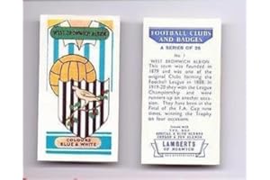 LAMBERTS CIGARETTE CARD LAMBERTS 1958 Football Club and Badges cigarette card - West Bromwich Albion FC