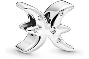 GHMIOU Charms 12 constellations en argent sterling 925 pour bracelets et colliers, breloque de Noël, cadeau d'anniversaire pour femme, Zircone cubique