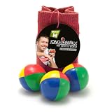 3 Pelotas de Malabares + Una Bolsa + un Vídeo instructivo del Artista MisterM online (Rojo)