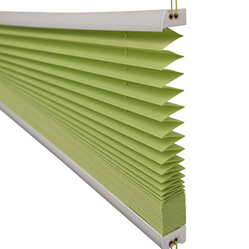 Sol Royal Plissee SolDecor P25 – 45×100 cm Grün – Klemm-Fix ohne Bohren – Plissee-Rollo Jalousie für Fenster & Türen - 5