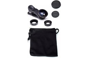 K-S-Trade Qualitativ & Innovativ Smartphone Kamera Linsen Set Für LG Electronics G8s ThinQ 3in1 Clip-On Kamera Adapter Macro Weitwinkel FishEye