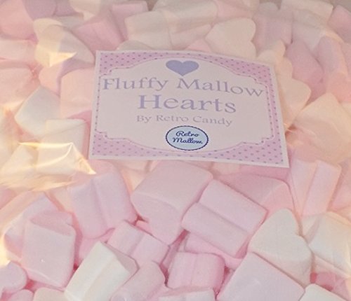 1kg Retro Candy Marshmallow Herzen rosa weiß Hochzeit Gastgeschenke Candy Bar Premium Qualität