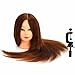 LuckyFine 24'' 100% Mannequin Head Human Hair Salon Hairdressing Training Model + Clamp