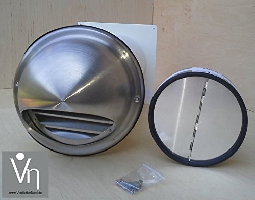 examen VentilationNord MKWSKE150 NW 150 Hotte Tube télescopique avec clapet anti-retour pour hotte en acier inoxydable