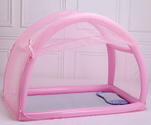 Preisvergleich Produktbild MYENG Neue aufblasbare Baby Nets Cover Neugeborene große zusammenklappbare Verschlüsselung Portable Moskito Schutz Kinder General Yurts , pink