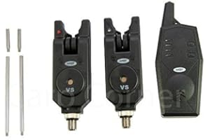 CARP-CORNER Carp Fishing 2x Bite Alarms With Wireless Receiver Snag Ears Tone & Vol Control