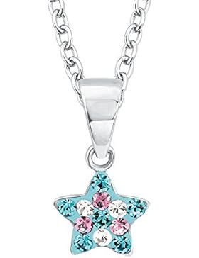Prinzessin Lillifee Kinder-Kette längenverstellbar Mädchen mit Anhänger Stern 925 Silber