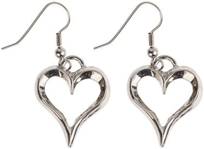 10th Anniversary Tin Heart Earrings