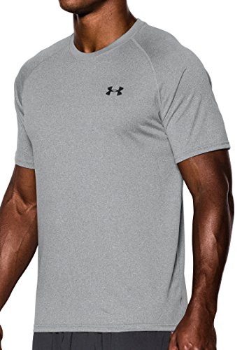UNDER ARMOUR UA Tech Kurzarmshirt Herren, Grau, M - 3