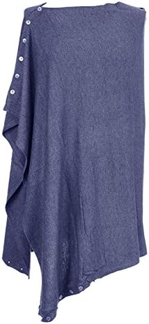 Ladies Lagenlook Button Cashmere Feel Modal Knit Multiway Poncho Wrap Cardigan Shawl Shrug Scarf Snood One Size
