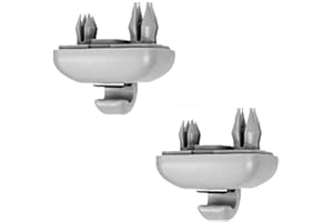 Jorzer Pare-soleil Remplacement Clip Pare-soleil Intérieur Pince À Crochet Support Compatible Avec Audi A3 A4l A5 A6l A7 Q5 Q3 Gris 2pcs