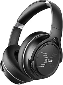 Tribit XFree Go Wireless Bluetooth Over the Ear Headphone with Mic (Black)