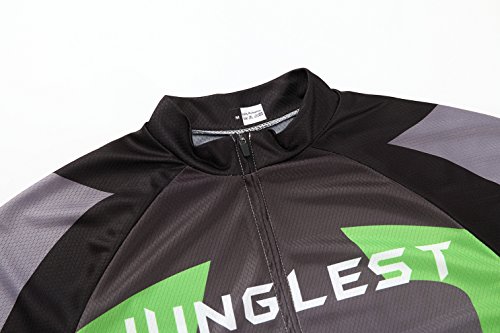 [Größe:S-5XL][option:Trägerhose,3D 2.8cm Sitzpolster] Fahrrad Trikot Langarm Radhose Radtrikot Fahrradbekleidung Herren Männer Hemd mit lange Ärmeln Set Cycling OutdoorTrikots Windjacke Neue - 2