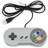 Qumox SNES-Spiel PC-Controller SFC GamePad für Windows PC USB Super Famicom