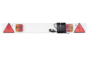 Maypole - Barra portafanali per rimorchi, 1,2 m, cavo 6 m