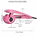 Hann® Hair Curler,LCD Pro Salon Automatic Hair Curling Curler Ceramic Roller Wave Machine Styler (UK Plug) (LED Pro Automatic-curler, Pink)