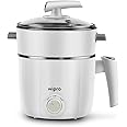 Wipro Vesta 1.2 Liters multicooker Kettle | Concurrent Cooking |Cool Touch body | Dual Temperature Control |Triple Protection |SS 304 Rust free (White, 600 Watt) Plastic