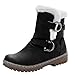 Produktbild MYMYG Damen Classics Schneestiefel Warme Plüsch Gefüttert Winterstiefel Frauen Schnalle Warme Schuhe Pelz Snow Boots Short Bootie Keep Warm Schuhe Schneeschuhe