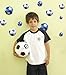 Football Wall Stickers - Blue and White