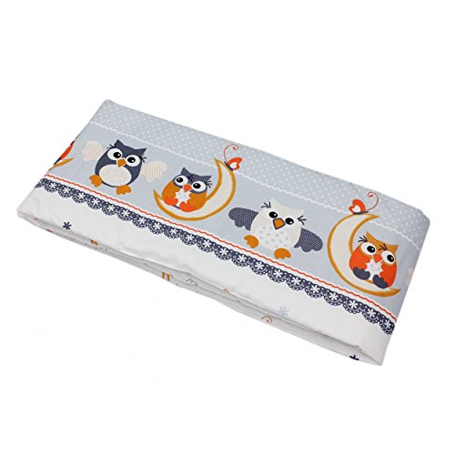 Babybett Nestchen Bettumrandung Nest Kopfschutz 420 cm, 360 cm, 210 cm, 180 cm Bettnestchen Unifarben Motive - 6