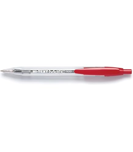Penne A Sfera Etafelt 901 Grip - Confezione Da 12, Punta Media 1mm, Colore Rosso - Foto 4