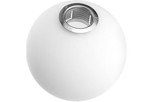 HEMOTON Abat-jour de rechange pour lampe à globe abat-jour en 100 mm base G9 avec culot G9 lampadaire blanc couvre lampe à bille ronde pour applique murale lustre