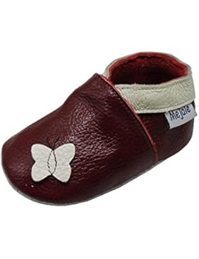 Mejale Weiche Sohle Leder Babyschuhe Lauflernschuhe Krabbelschuhe Kleinkind Kinderschuhe Hausschuhe Karikatur...