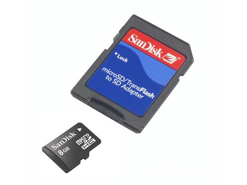 8GB Micro SD Speicherkarte + Adapter LG KP500