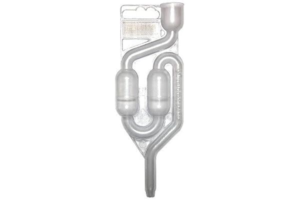 Tube de Fermentation pour Bouchons en Caoutchouc avec Trou - Bouchon de Bouteille de vin - Bouchon de vin - Kit de Fermentation - Ballon de Laboratoire - Ballon en Verre